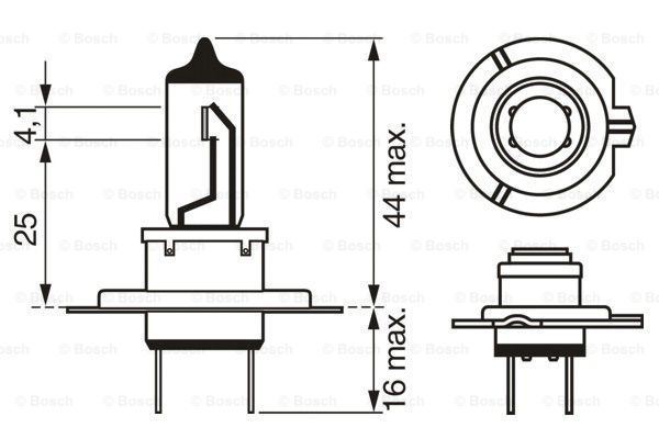 Bosch 1987301107 Ampul Px26D Gıgalıght Plus 120 12V H7