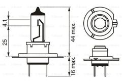 Bosch 1987301107 Ampul Px26D Gıgalıght Plus 120 12V H7