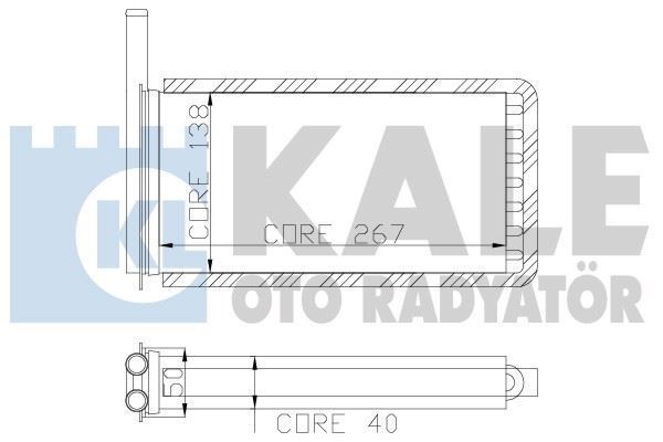 Kale 0285852Al Kalorifer Radyatörü Escort 1.4Cl 265X138X40
