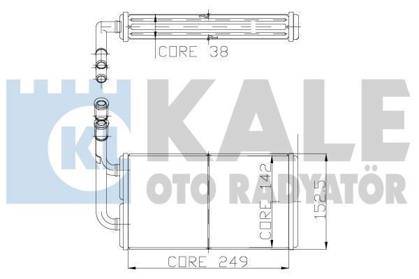 Kale 0287881Ab Kalorifer Radyatörü Transıt T15 T19 V183  Yenı Mod