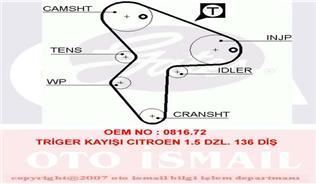 Gates 5418Xs Triger Eksantrik Kayışı Saxo 1.5D 136X254
