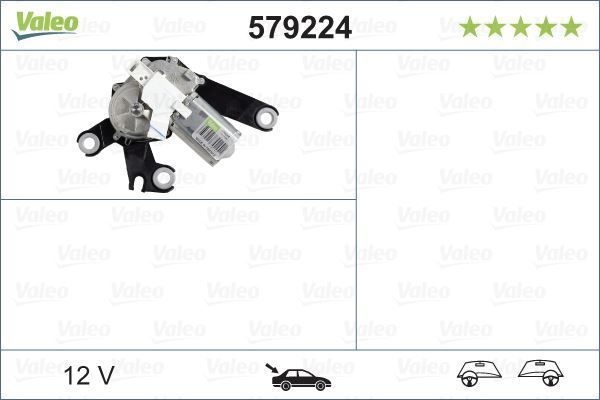 Valeo 579224 Silecek Motoru Arka 206 97-