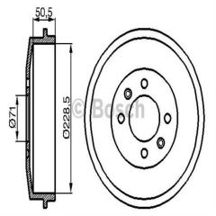 Bosch 986477060 Fren Kampanası 305 306 1993 Sonrası 405 406 1995 Sonrası Partner 96