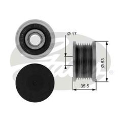Gates Oap7110 Alternatör Kasnağı Megane Laguna Iı Trafıc Master 1