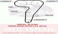 Gates 5429Xs Triger Eksantrik Kayışı Marea Brava Bravo Punto 1.8