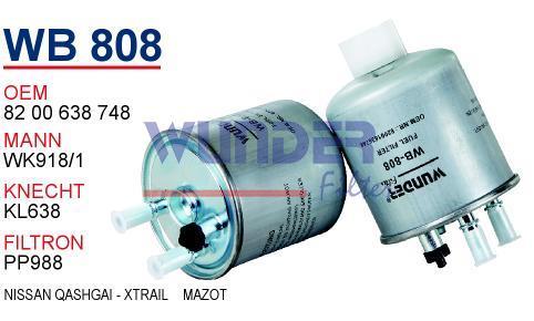 WUNDER WB808 MAZOT FİLTRESİ - RENAULT KANGOO III