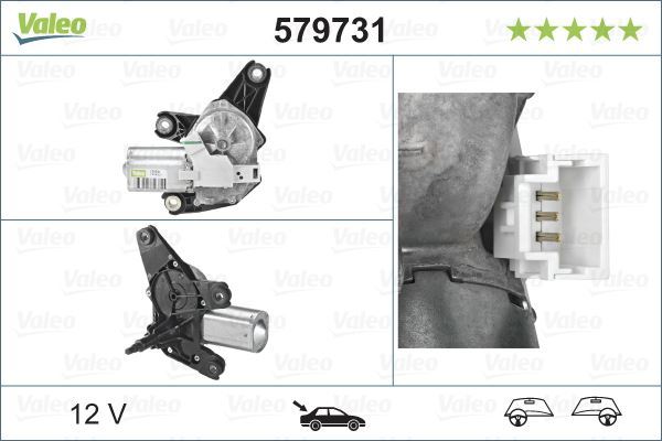 Valeo 579731 Silecek Motoru Arka Trafıc Iı / Vıvaro 2.0 16V