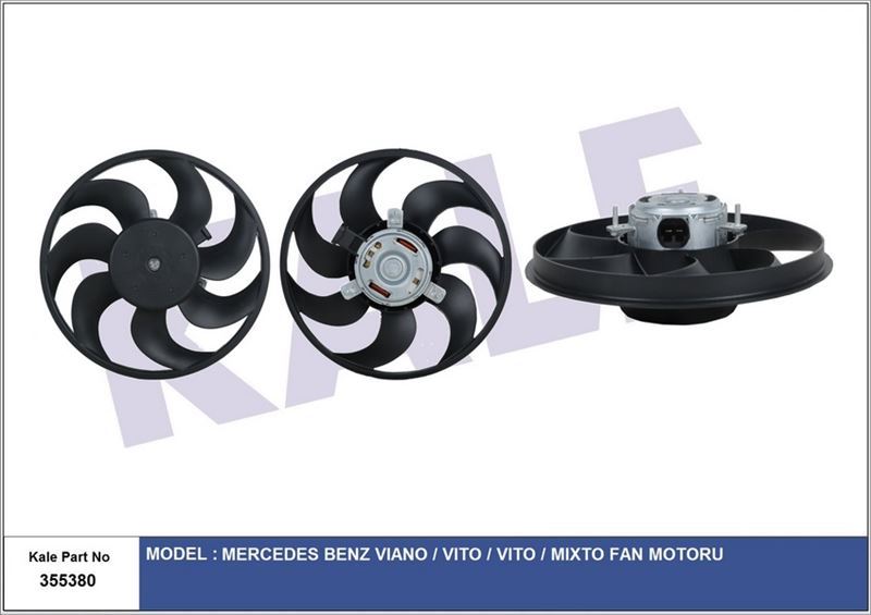 Kale 355380 Fan Motormercedesvıano-Vıto-Vıto-Mıxto Fan Motor