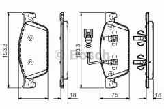 Bosch 986494553 Fren Balatası Ön Transporter T5 2003 Sonrası Transporter T