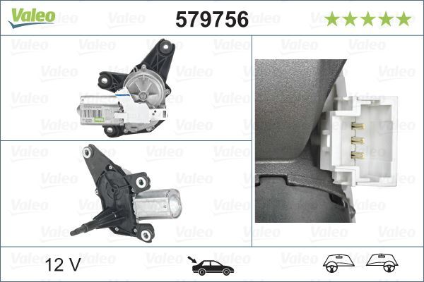 Valeo 579756 Silecek Motoru Arka Megane Iı Grandtour Km0/1 03-