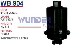 WUNDER WB904 MAZOT FİLTRESİ - KIA SORENTO III 2,0 - 2,2 CRDİ