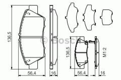 Bosch 986494562 Fren Balatası Ön Cr-Z  2010 Sonrası Insıght 2009 Sonrası Jazz 09-12