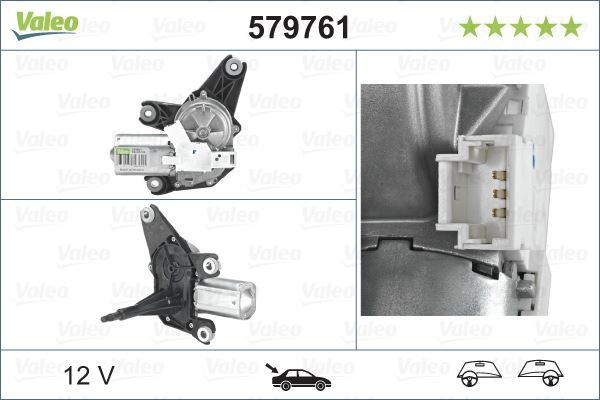 Valeo 579761 Silecek Motoru Arka Laguna Iı Grandtour Kg0/1 01-