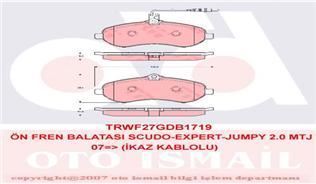 Trw Gdb1719 Fren Balatası Ön Fişli Scudo 2007 Sonrası / Expert Iı 2007 Sonrası / Ju