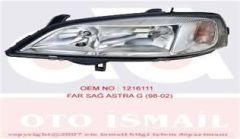 Hella 1Eg007640-321 Far Sağ + Sinyal Astra G 98-05 Elektrikli H7+