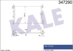 Kale 347290 Radyatör Fıat Egea 1.3 1.6 Mjt 1.4 Al-Pl-Brz
