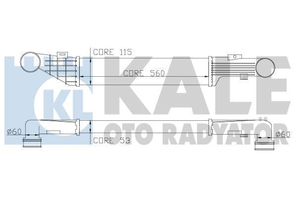 Kale 347300 Turbo Radyatörü E 200E 220E 270 560X113X50