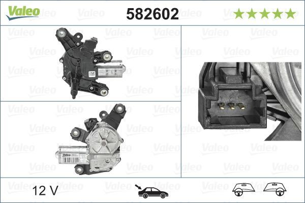 Valeo 582602 Silecek Motoru Arka Clıo Iv  2012 Sonrası . Captu