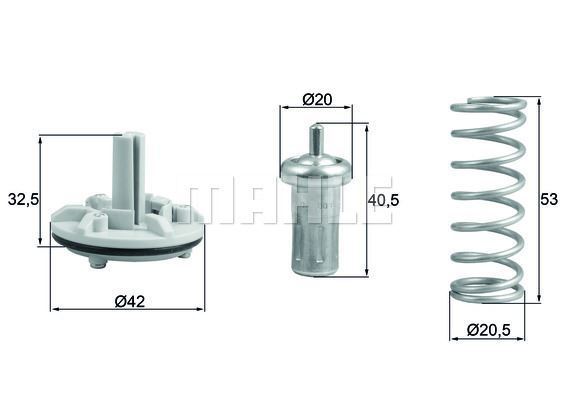 Termostat Komple 80C Golf V -Jetta 11-Touran 10-15 Fabıa 10-15 Ib