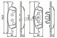 Bosch 986494661 Fren Balatası Ön Clıo Iv  2013 Sonrası Clıo Symbol Iı 2008 Sonrası I