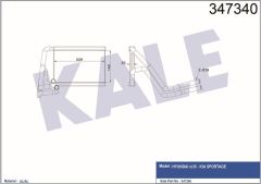 Kale 347340 Kalorifer Radyatörü İx35 2009 Sonrası 97138-2Y000