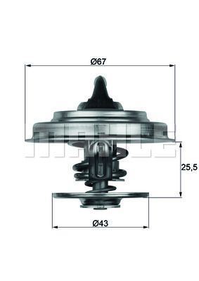 Mahle Tx1879D Termostat 79C Frontera 96-99 Voyager Jeep Grand Che