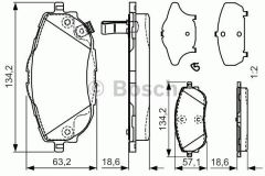 Bosch 986494676 Fren Balatası Ön Corolla  2013 Sonrası Aurıs 12-
