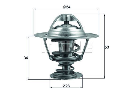 Mahle Tx20388D Termostat 88°C H100 2.4 2.5 93-00 -H1 Starex 2.5 T