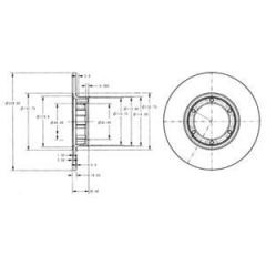 Delphi Bg2071 Fren Diski Ön R12 Düz 238Mm