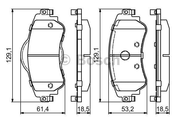 Bosch 986494690 Fren Balatası Ön C4  2010 Sonrası Ds4 11-