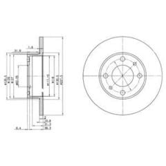 Delphi Bg2147 Fren Diski Ön M124 M131 Panda 1980 Sonrası / Ibıza I 84-93 D