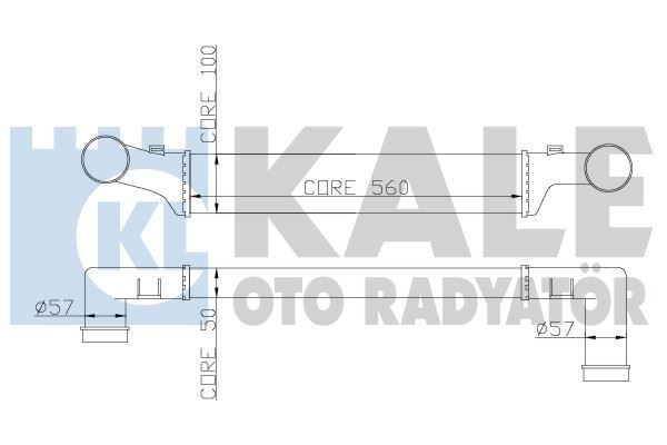 Kale 347400 Turbo Radyatörü E 200E 220E 250E 290 560X113X50