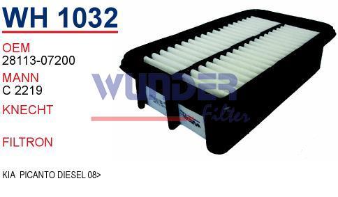 WUNDER WH1032 HAVA FİLTRESİ - KİA PİCANTO DİZEL 08-