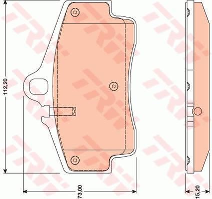 Trw Gdb1757 Fren Balatası Arka 112Mm Boxster Cayman 1999 Sonrası Tamir Tak