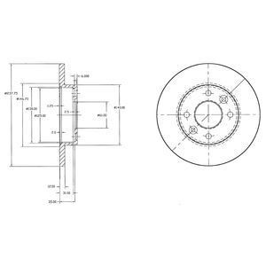Delphi Bg2217 Fren Diski Ön R9 R11 R19 Düz 237,75Mm