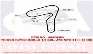 Gates 5500Xs Triger Eksantrik Kayışı Doblo 1.9 Jtd 190X240