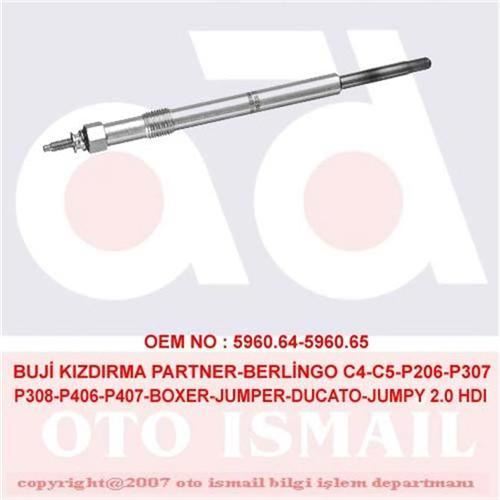 Bosch 250202032 Isıtma Kızdırma Bujisi Scudo Ducato / 206 307 406