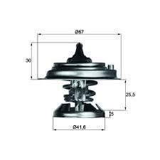 Mahle Tx2975D Termostat Mercedes-Benz Saloon W124 75C