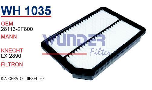 WUNDER WH1035 HAVA FİLTRESİ - KİA CERATO DİZEL 09-