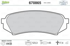 VALEO 670865 BALATA ARKA DİSK LEXUS LX 4.7 (98-08) TOYOTA LAND CR