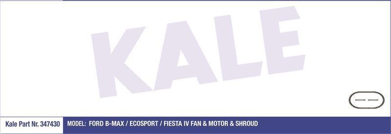 Kale 347430 Fan Motoru Davlumbazlı Ford Bmax 1.5Tdcı 1.6Tdcı 12-