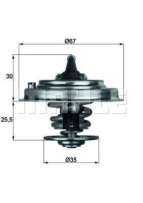 Mahle Tx3080D Termostat 80C Cayenne Touareg 3.2 Fsı