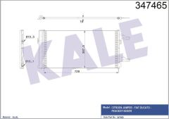 Kale 347465 Klima Radyatörü Cıtroen: Jumper / Peugeot: Boxer 2.2H