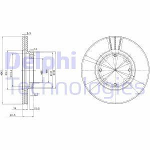 Delphi Bg2394 Fren Diski Ön Accent 95-00 Excel 90-95 Yumurta Kasa