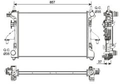 Kale 347470 Radyatör Ducato Boxer Jumper 2.2 Hdı 2006 Sonrası Klimasız + M