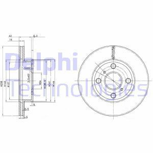 Delphi Bg2424 Fren Diski Ön Corolla Ae92 88-92  Karbüratörlü Hava