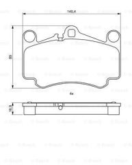 Bosch 986494710 Ön Balata Porsche 911 (03-05)