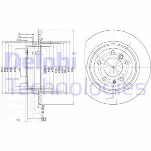 Delphi Bg2431 Fren Diski Çiftli Paket Bmw 518-520-524-525-530-535