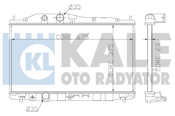 Kale 357200 Radyatör Cıvıc Vııı Al Pl Brz 375X678X26