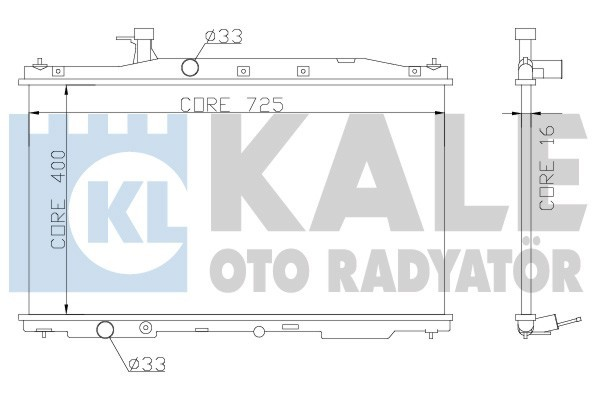 Kale 357300 Radyatör Crv Iıı Al Pl Brz 400X728X16